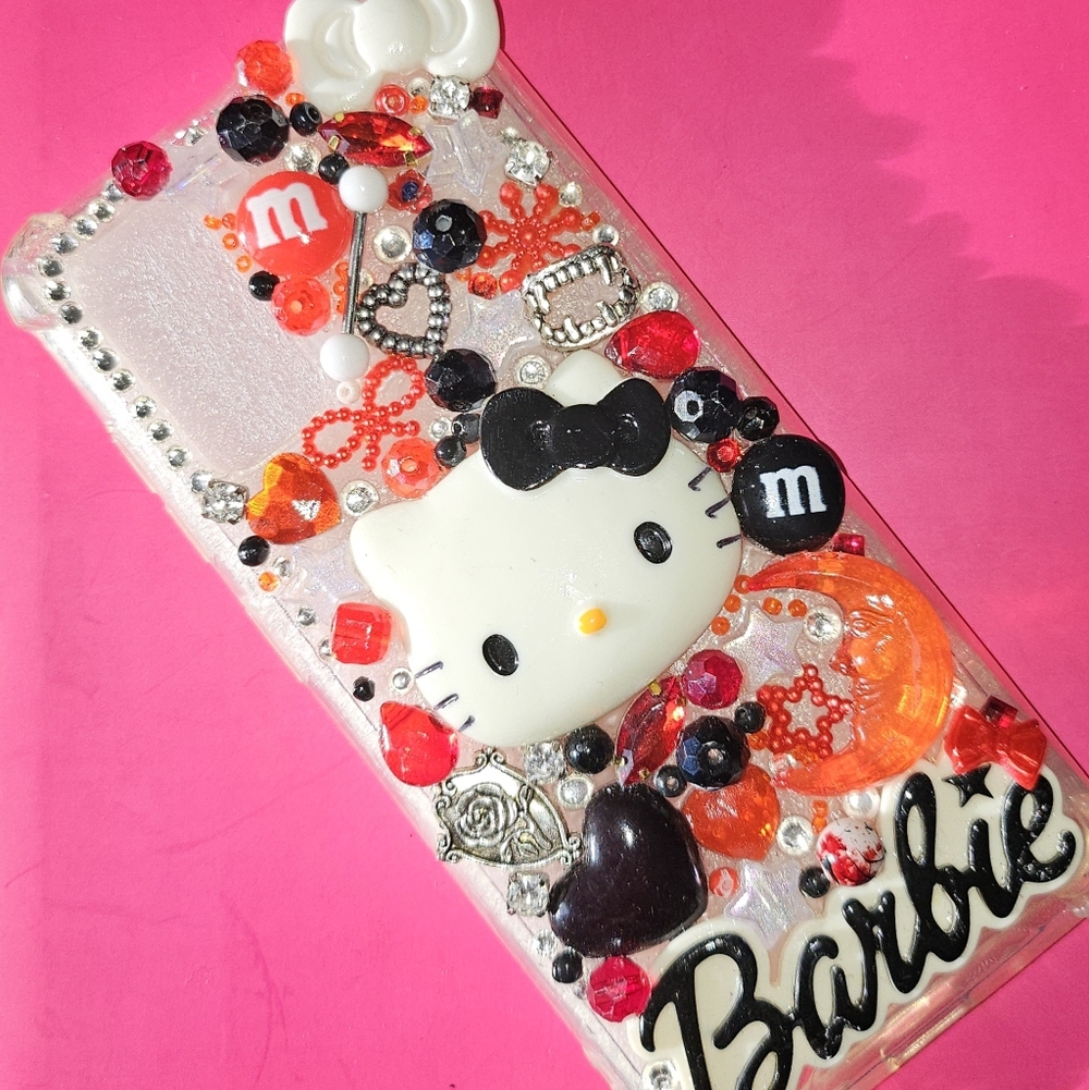 Barbie Hello Kitty Phone Case - Pink, Red, Black, Orange